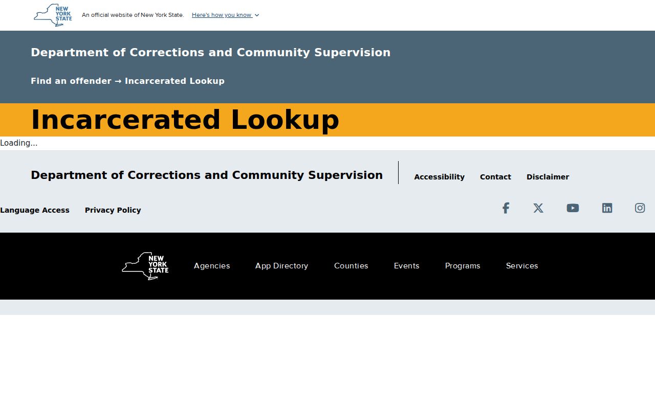 Dutchess County criminal custody records through DOCCS lookup